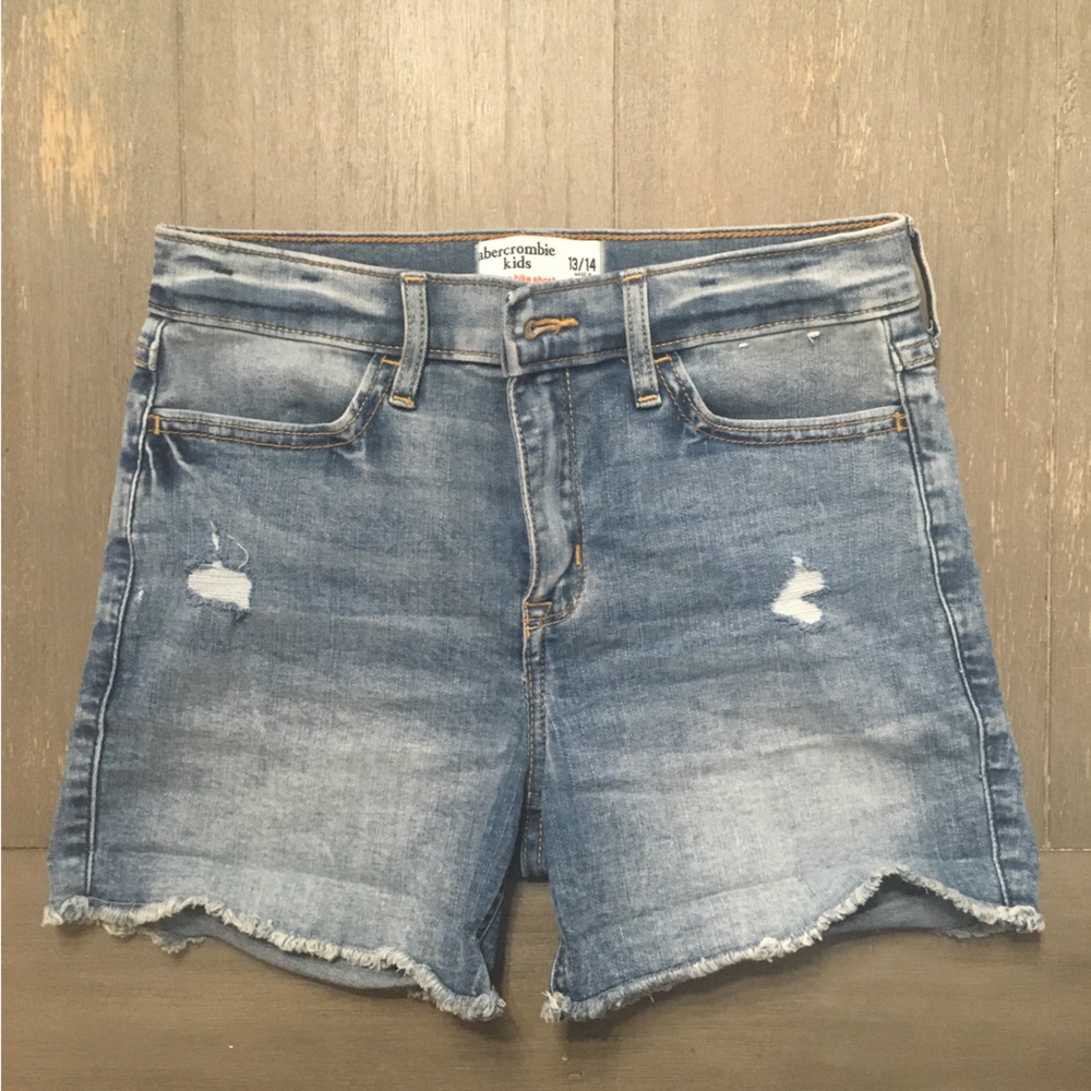 Abercrombie kids jean shorts 13/14